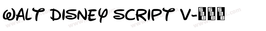 Walt Disney Script v字体转换